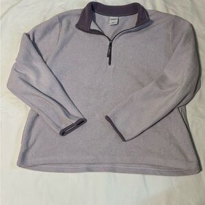 Old Navy Women’s Lavender Quarter-Zip Fleece Pullover